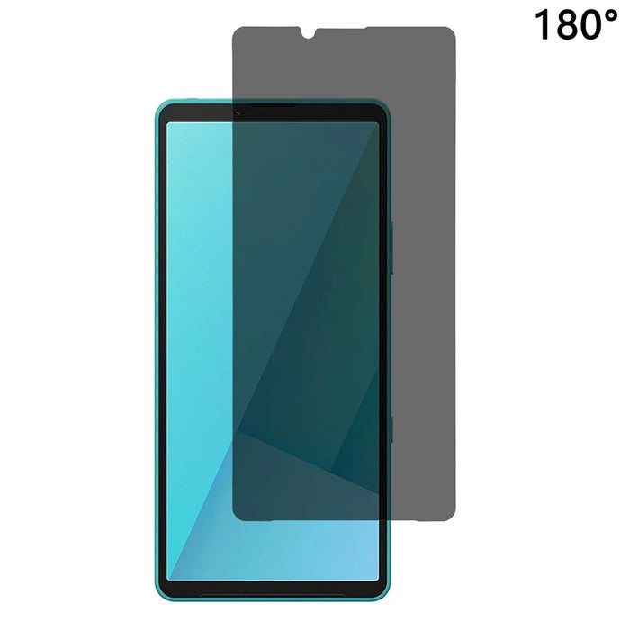 For Sony Xperia 10 VII Privacy Screen Protector 180-Degree Anti-Spy Tempered Glass Full Coverage Film - 1