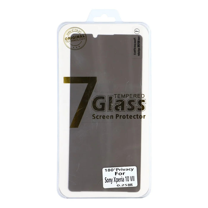 For Sony Xperia 10 VII Privacy Screen Protector 180-Degree Anti-Spy Tempered Glass Full Coverage Film - 5