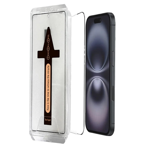 For iPhone 17 Pro Max Tempered Glass HD Clear Screen Protector with Automatic Dust Removal Tool - 1