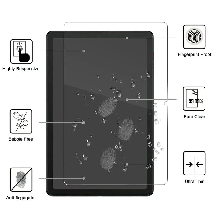 For T-Mobile REVVL Tab 2 (2025) Tempered Glass Screen Protector 2.5D Straight Edge Screen Film - 2