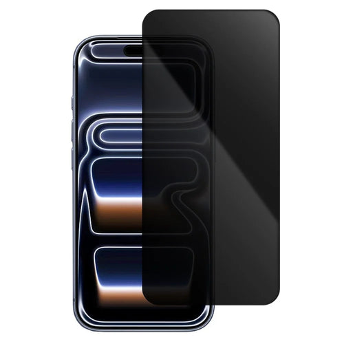 COTECI For iPhone 17 Pro Full Screen Protector HD Silk Printing Anti Spy Tempered Glass Film - 1