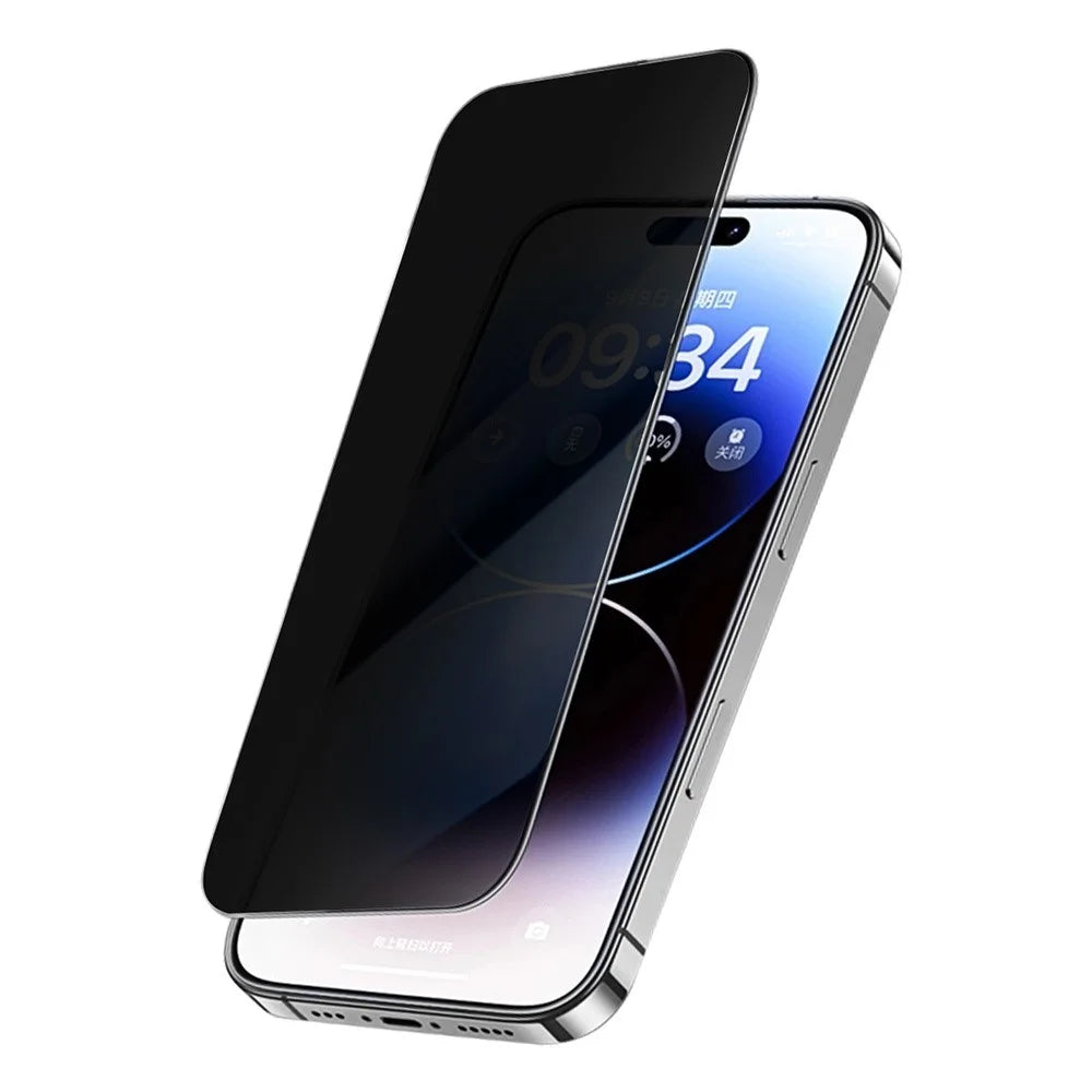 COTECI For iPhone 17 Pro Max Full Screen Protector HD Silk Printing Anti Spy Tempered Glass Film - 3