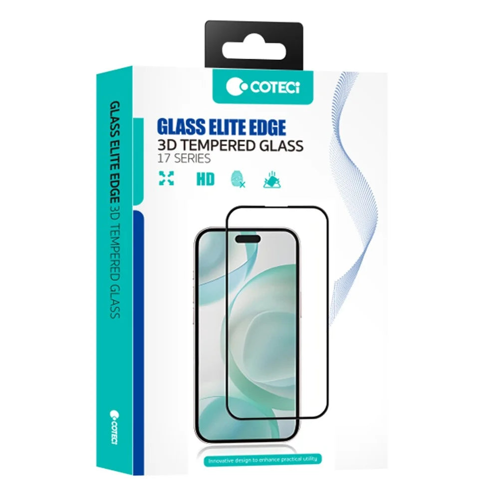 COTECI For iPhone 17 Pro Max Full Screen Protector HD Silk Printing Anti Spy Tempered Glass Film - 6