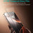 COTECI For iPhone 17 Pro Max Full Screen Protector HD Silk Printing Tempered Glass Film with Dust Removal Tool - 5