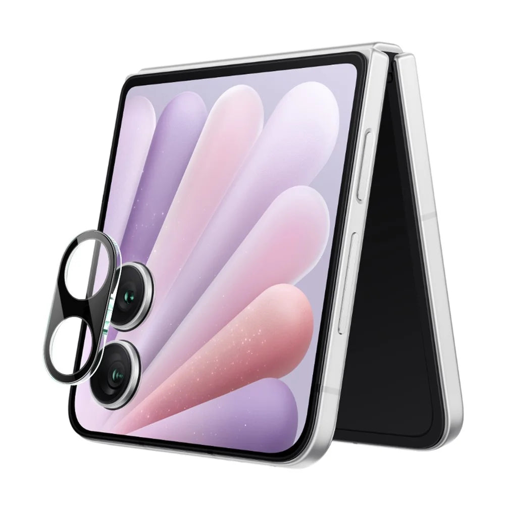 IMAK For Honor Magic V Flip 2 Tempered Glass Lens Film + Acrylic Cap (Black Version) - 2