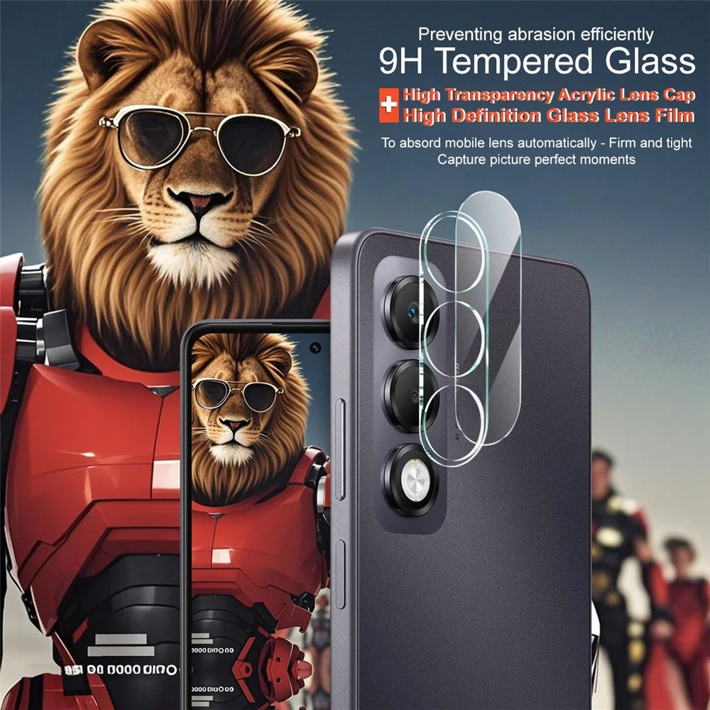 IMAK For Oppo A5i Pro 4G Tempered Glass Camera Lens Protector + Acrylic Lens Cap - 4