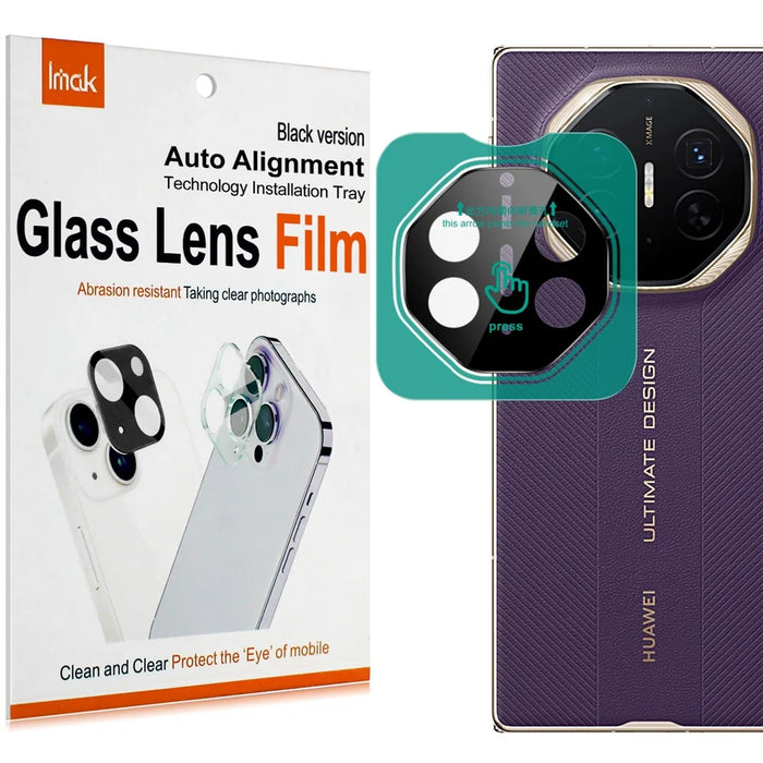 IMAK For Huawei Mate XTs Ultimate Tempered Glass Camera Lens Protector with Self Positioning Frame (Black Version) - 1