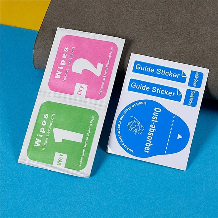 2Pcs For iPhone 17 Pro Screen Protector HD Clear High Aluminium Silicon Glass Film with Dust Removal Tool - 5