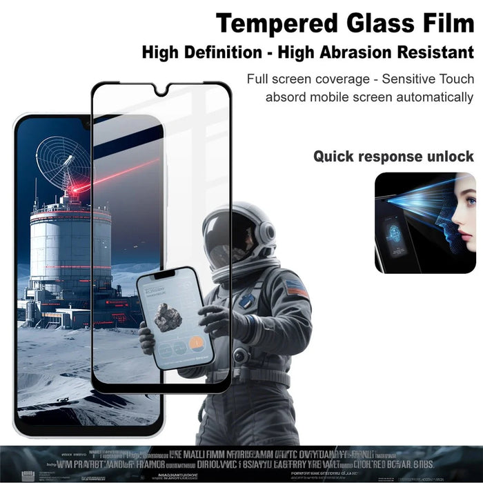 IMAK Pro+ Series For Samsung Galaxy A16 5G / 4G Tempered Glass Full Screen Protector Sensitive Touch Film - 4