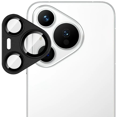 IMAK For Huawei Pura 70 Camera Lens Film Metal Lens Cap + Tempered Glass Lens Protector - Black - 1