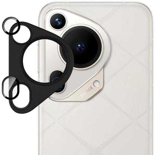 IMAK For Huawei Huawei Pura 70 Ultra Camera Lens Film Metal Lens Cap + Tempered Glass Lens Protector - Black - 2