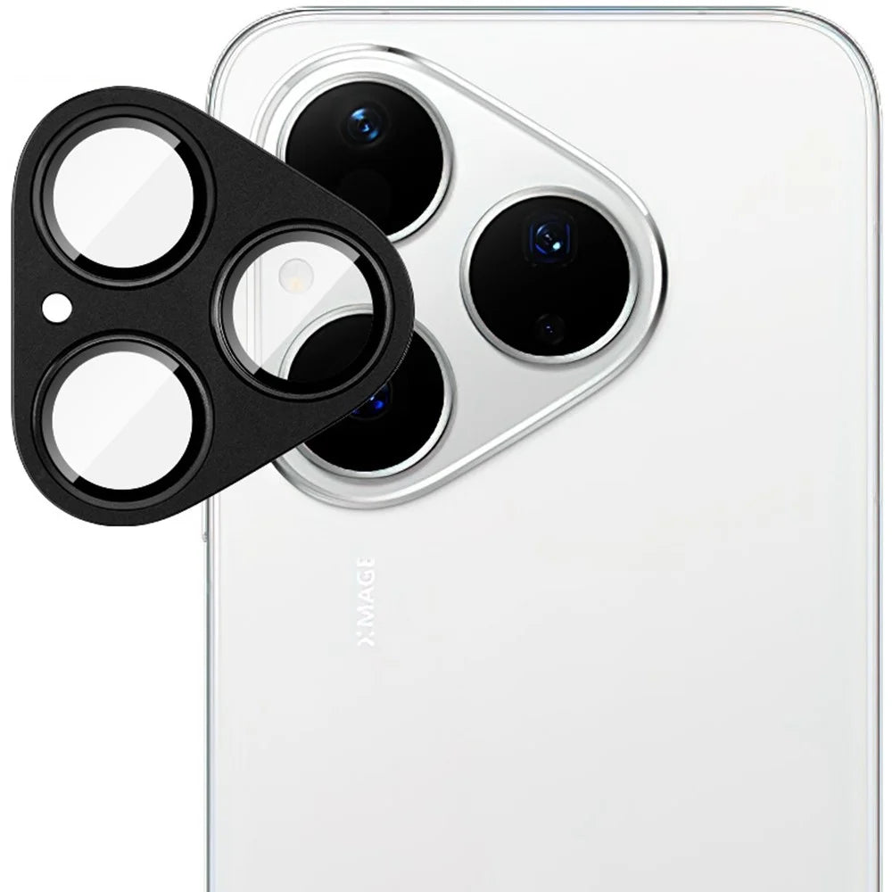 IMAK For Huawei Pura 80 Camera Lens Film Metal Lens Cap + Tempered Glass Lens Protector - Black - 1