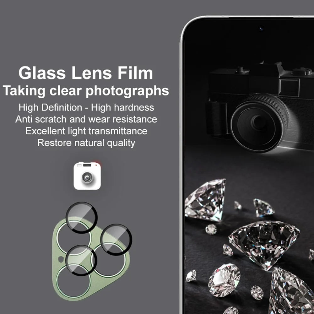 IMAK For Huawei Pura 80 Camera Lens Film Metal Lens Cap + Tempered Glass Lens Protector - Black - 7