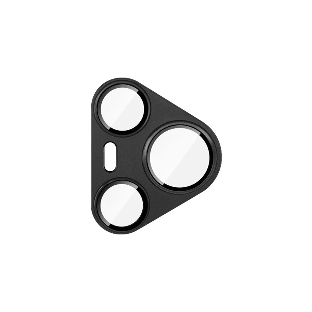 IMAK For Huawei Pura 80 Pro / Pura 80 Pro+ Camera Lens Film Metal Lens Cap + Tempered Glass Lens Protector - Black - 3