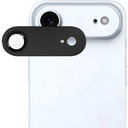 IMAK For iPhone Air Camera Lens Film Metal Lens Cap + Tempered Glass Lens Protector - Black - 1