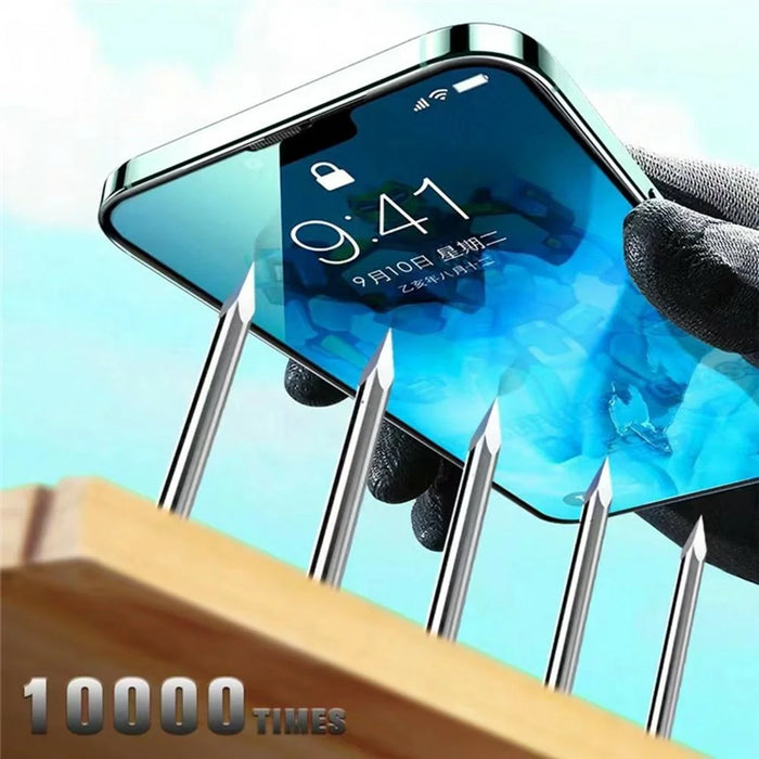 For iPhone 17 Pro Screen Protector Full Coverage Shatterproof HD Tempered Glass Film with Anti Dust Net - 7