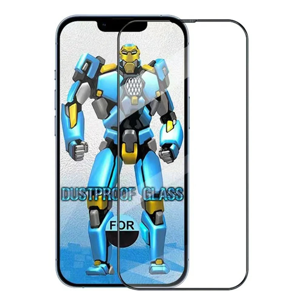 For iPhone 17 Pro Max Screen Protector Full Coverage Shatterproof HD Tempered Glass Film with Anti Dust Net - 1