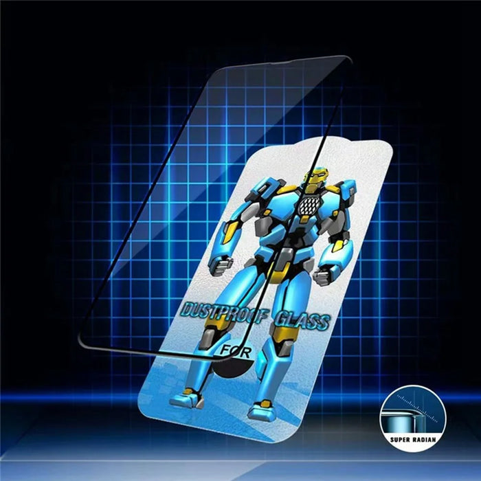 For iPhone 17 Pro Max Screen Protector Full Coverage Shatterproof HD Tempered Glass Film with Anti Dust Net - 6
