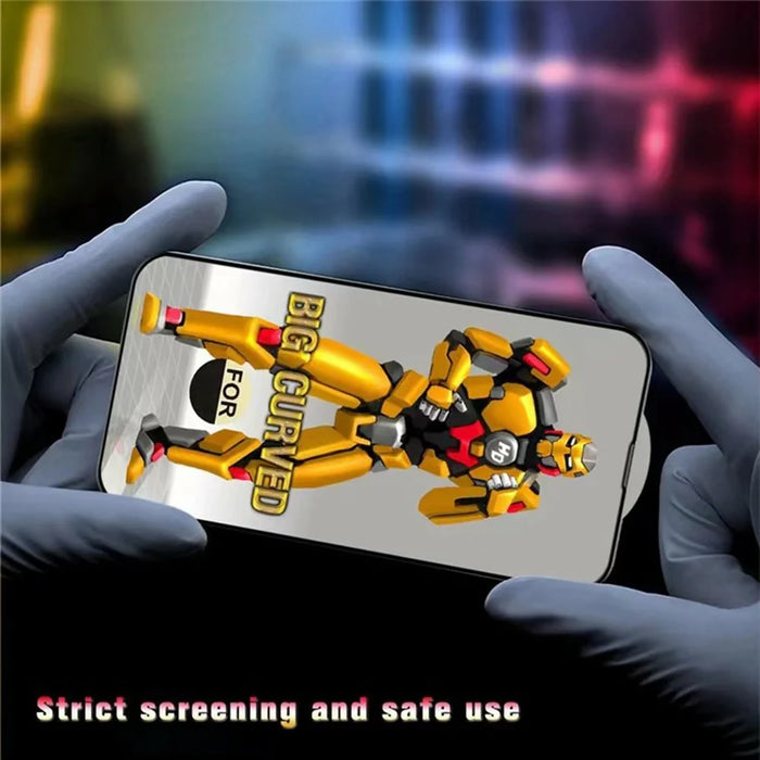 For iPhone 17 Pro Max Screen Protector Big Arc Edges Ultra HD Scratch Resistant Tempered Glass Film - 3