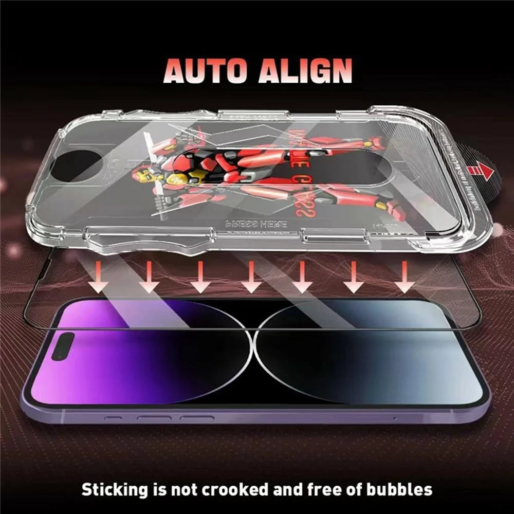 JRNLT For iPhone 17 Pro Screen Protector Matte Anti Fingerprint 9H Tempered Glass Film with Installation Tool - 6