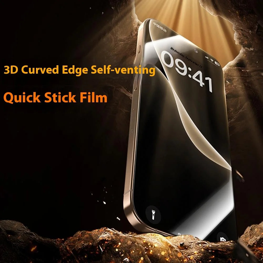 BENKS For iPhone 17 / 16 Pro HD Clear Screen Protector Hot Bending Full Glue Corning Gorilla Glass Film - 2