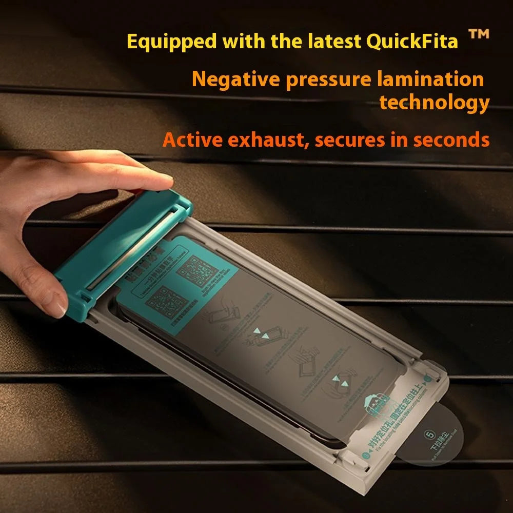 BENKS For iPhone 17 / 16 Pro HD Clear Screen Protector Hot Bending Full Glue Corning Gorilla Glass Film - 3