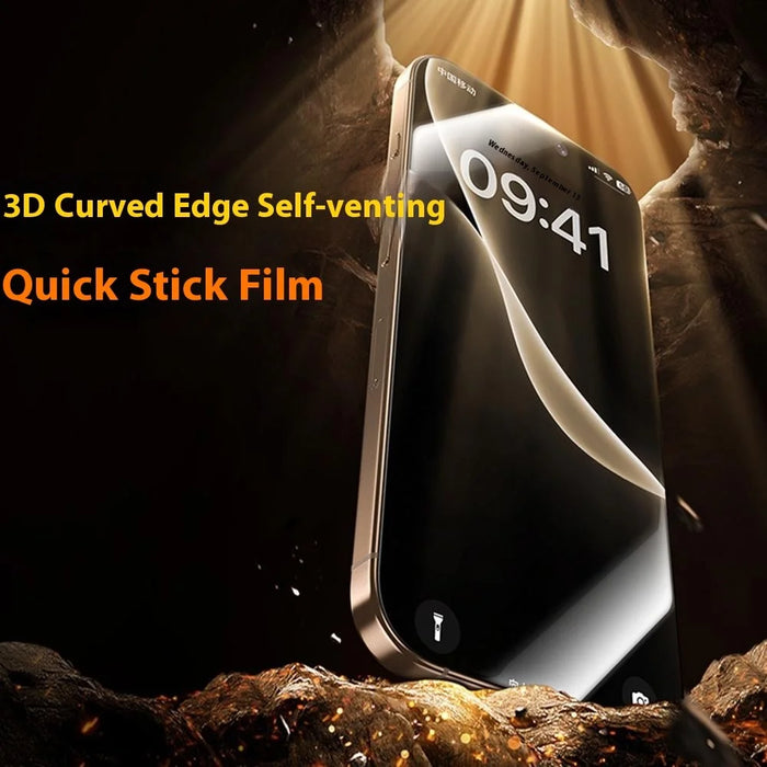 BENKS For iPhone 17 Pro HD Clear Screen Protector Hot Bending Full Glue Corning Gorilla Glass Film - 3