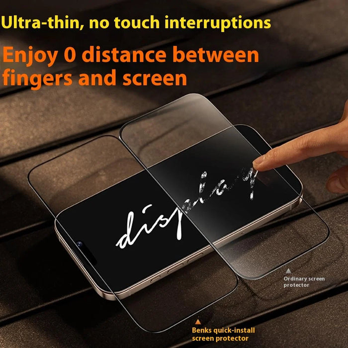 BENKS For iPhone 17 Pro Max HD Clear Screen Protector Hot Bending Full Glue Corning Gorilla Glass Film - 7