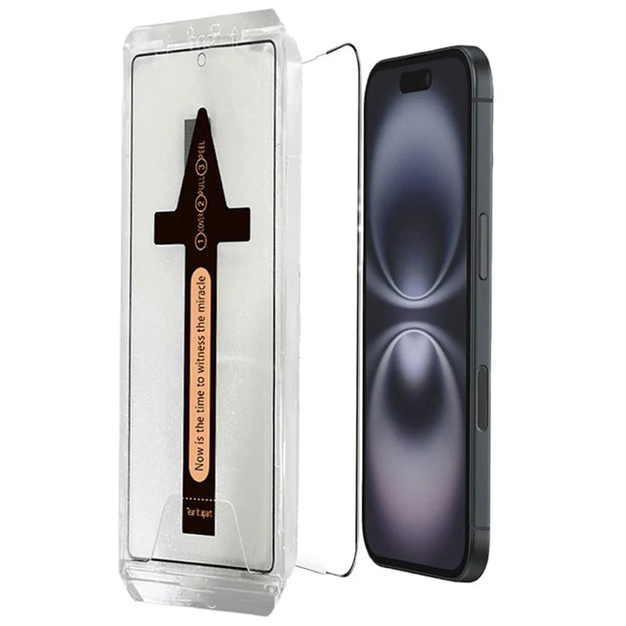 2Pcs For iPhone Air Tempered Glass HD Clear Screen Protector with Automatic Dust Removal Tool - 2