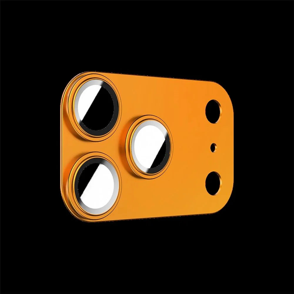 BENKS For iPhone 17 Pro Camera Lens Protector Corning Gorilla Glass + Metal Full Cover Lens Film - Orange - 1