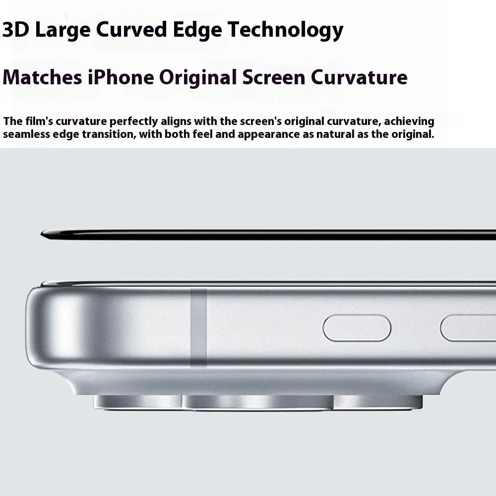 BENKS Zero Arc Series for iPhone 17 Pro Max / 16 Pro Max Anti Spy Privacy Screen Protector High Aluminium-silicon Glass Film - 3