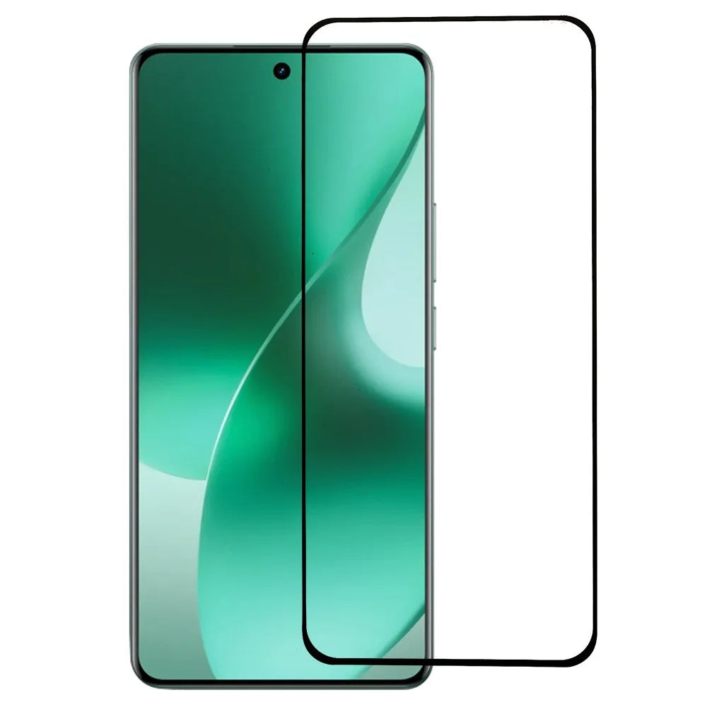 For Realme 15 Pro 5G Screen Protector Black Edge Full Glue Curved Tempered Glass Clear Film - 1
