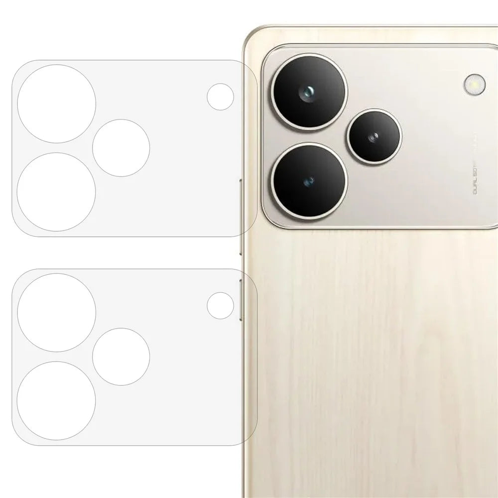 2Pcs For Realme P4 Pro 5G Camera Lens Protector 3D Arc Edge Anti-Scratch Tempered Glass Lens Film - Transparent - 1