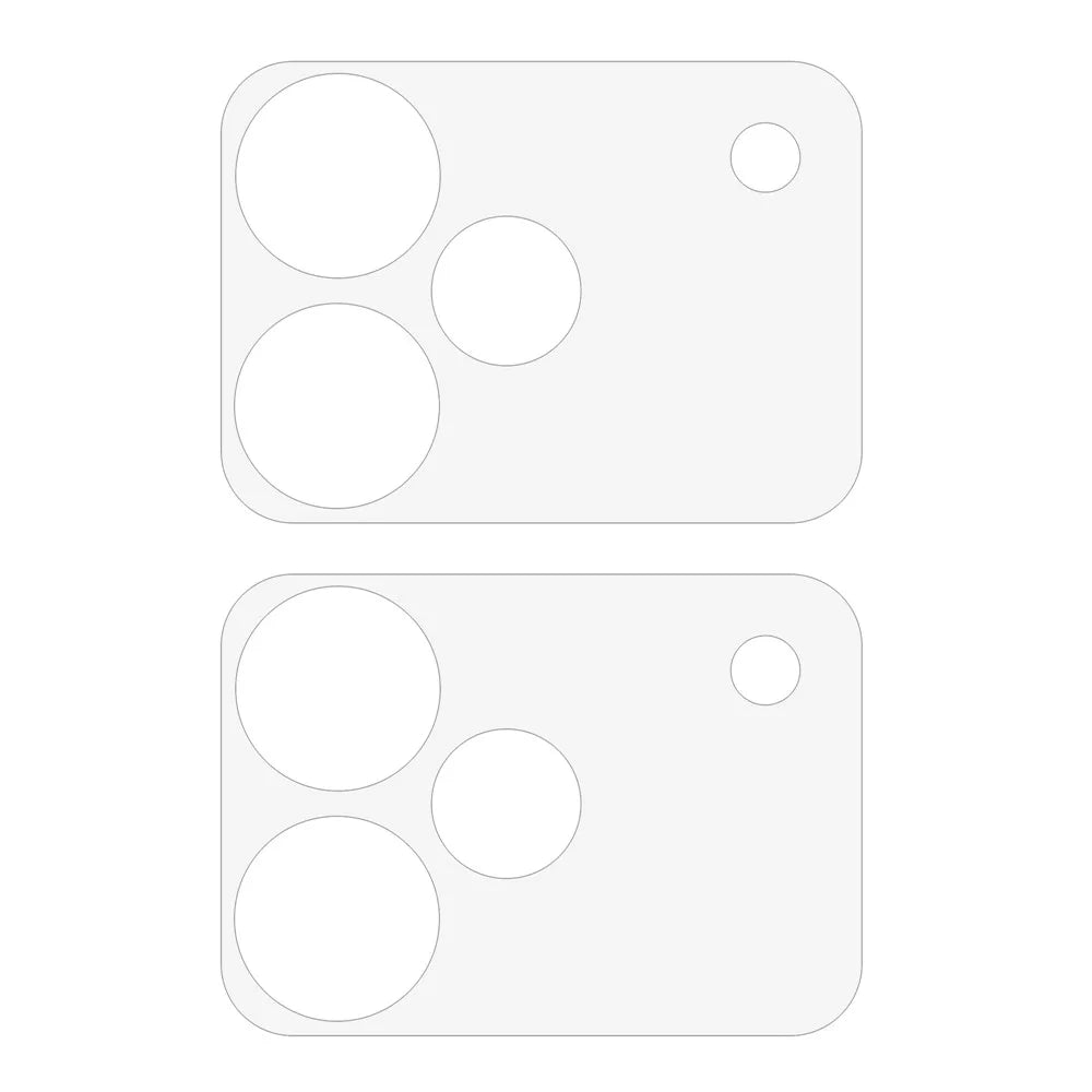 2Pcs For Realme P4 Pro 5G Camera Lens Protector 3D Arc Edge Anti-Scratch Tempered Glass Lens Film - Transparent - 2
