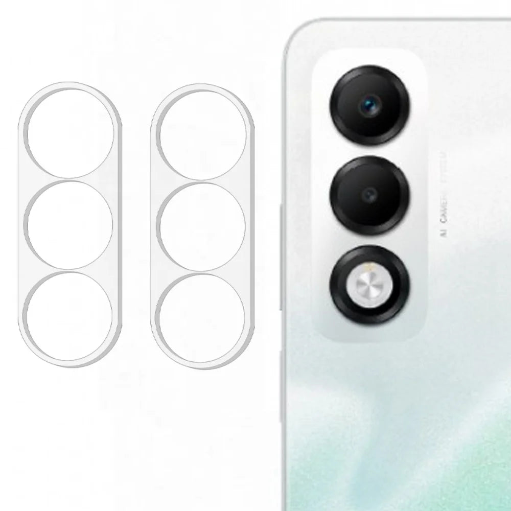 2Pcs For Oppo A5i Pro 4G Camera Lens Protector 3D Arc Edge Anti-Scratch Tempered Glass Lens Film - Transparent - 1