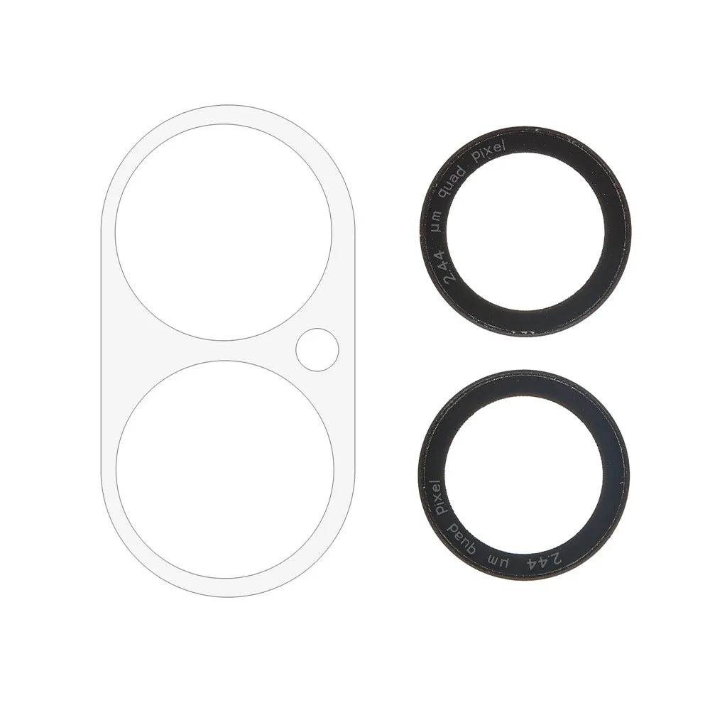 For iPhone 17 Camera Lens Protector Black Circle Tempered Glass Lens Film with Base Protection - 2