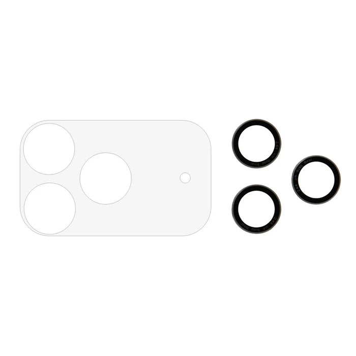 For iPhone 17 Pro Camera Lens Protector Black Circle Tempered Glass Lens Film with Base Protection - 2