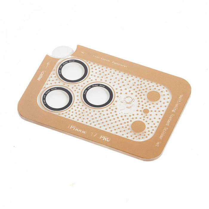 For iPhone 17 Pro Camera Lens Protector Black Circle Tempered Glass Lens Film with Base Protection - 3