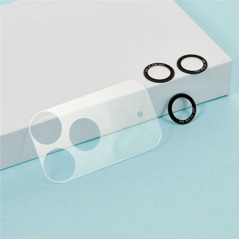 For iPhone 17 Pro Max Camera Lens Protector Black Circle Tempered Glass Lens Film with Base Protection - 3