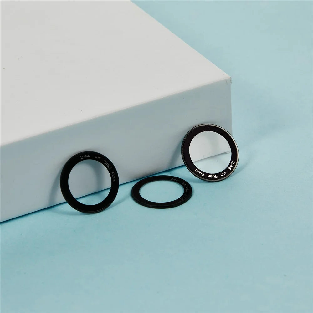 For iPhone 17 Pro Max Camera Lens Protector Black Circle Tempered Glass Lens Film with Base Protection - 5
