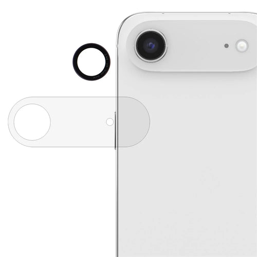 For iPhone Air Camera Lens Protector Black Circle Tempered Glass Lens Film with Base Protection - 1