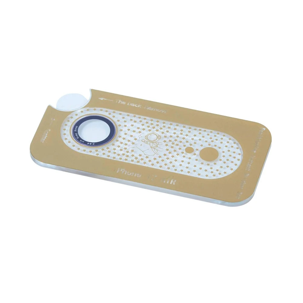 For iPhone Air Camera Lens Protector Black Circle Tempered Glass Lens Film with Base Protection - 3