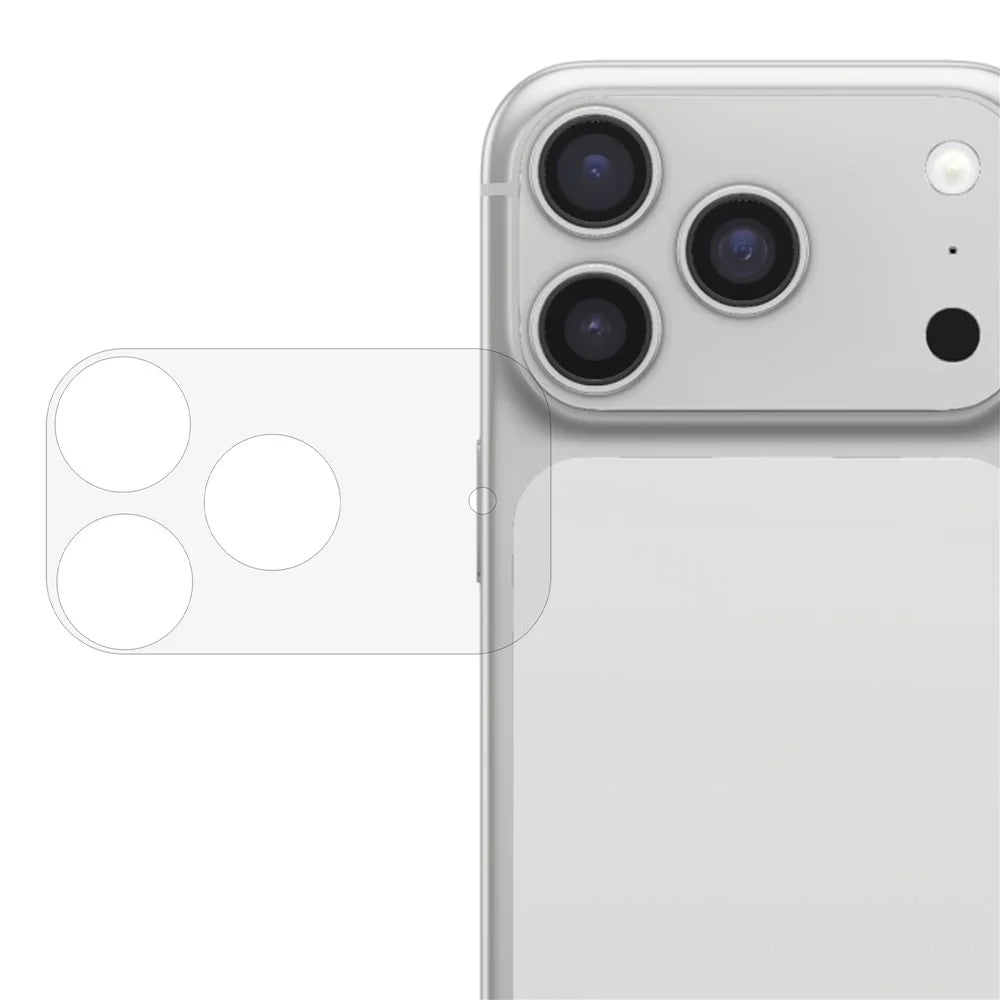 For iPhone 17 Pro Camera Lens Protector HD Clear High Aluminium-silicon Glass Lens Film with Base Protection - 1