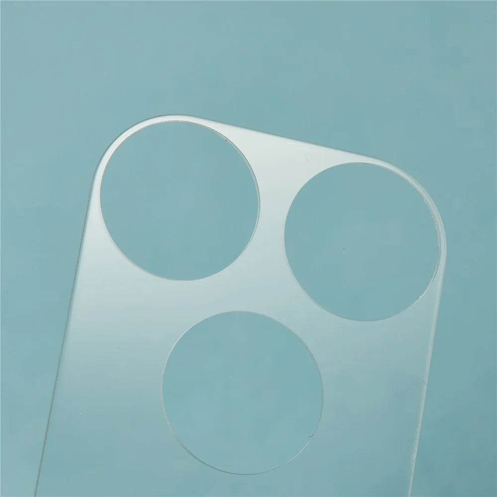 For iPhone 17 Pro Camera Lens Protector HD Clear High Aluminium-silicon Glass Lens Film with Base Protection - 5