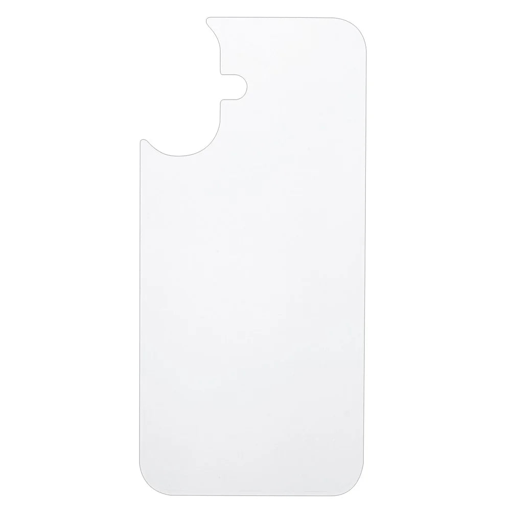 For iPhone 17 Tempered Glass Back Film 2.5D Arc Edge Back Protector + Black Circle Lens Film - 2