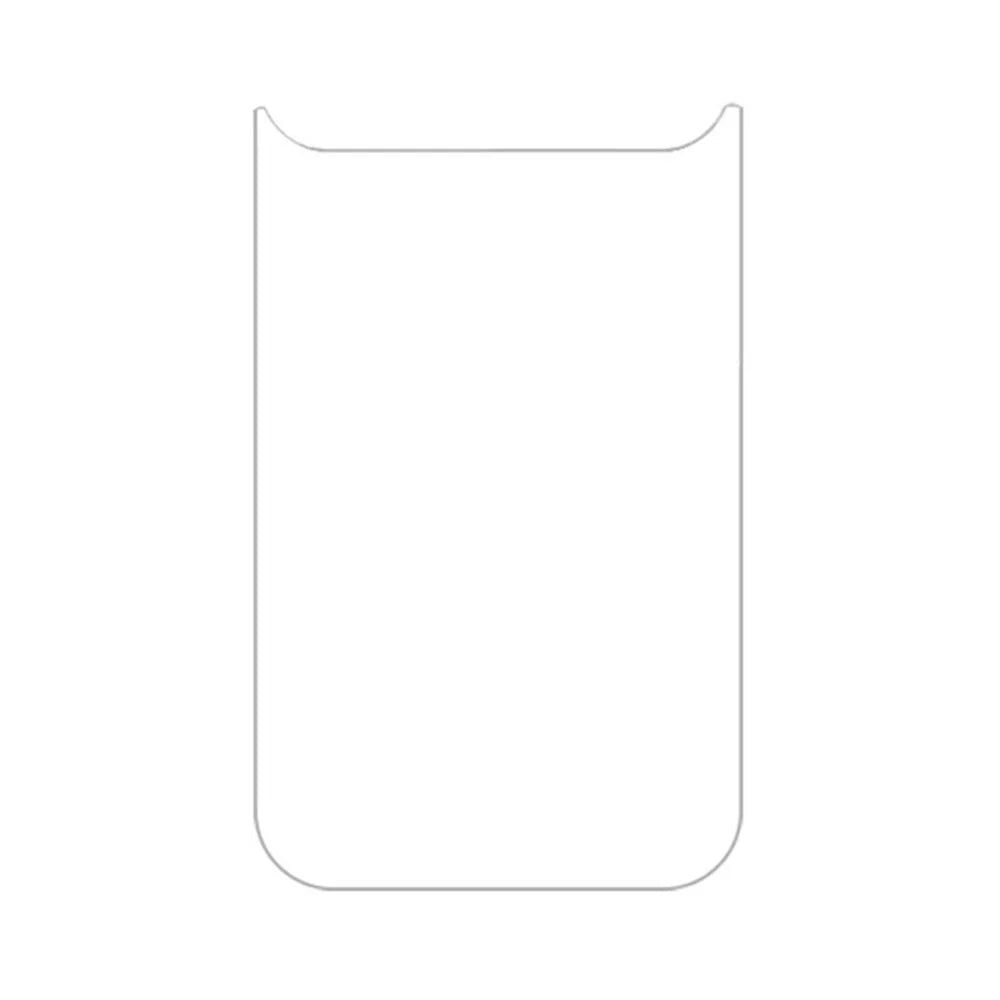 For iPhone Air Tempered Glass Back Film 2.5D Arc Edge Back Protector + Black Circle Lens Film - 2