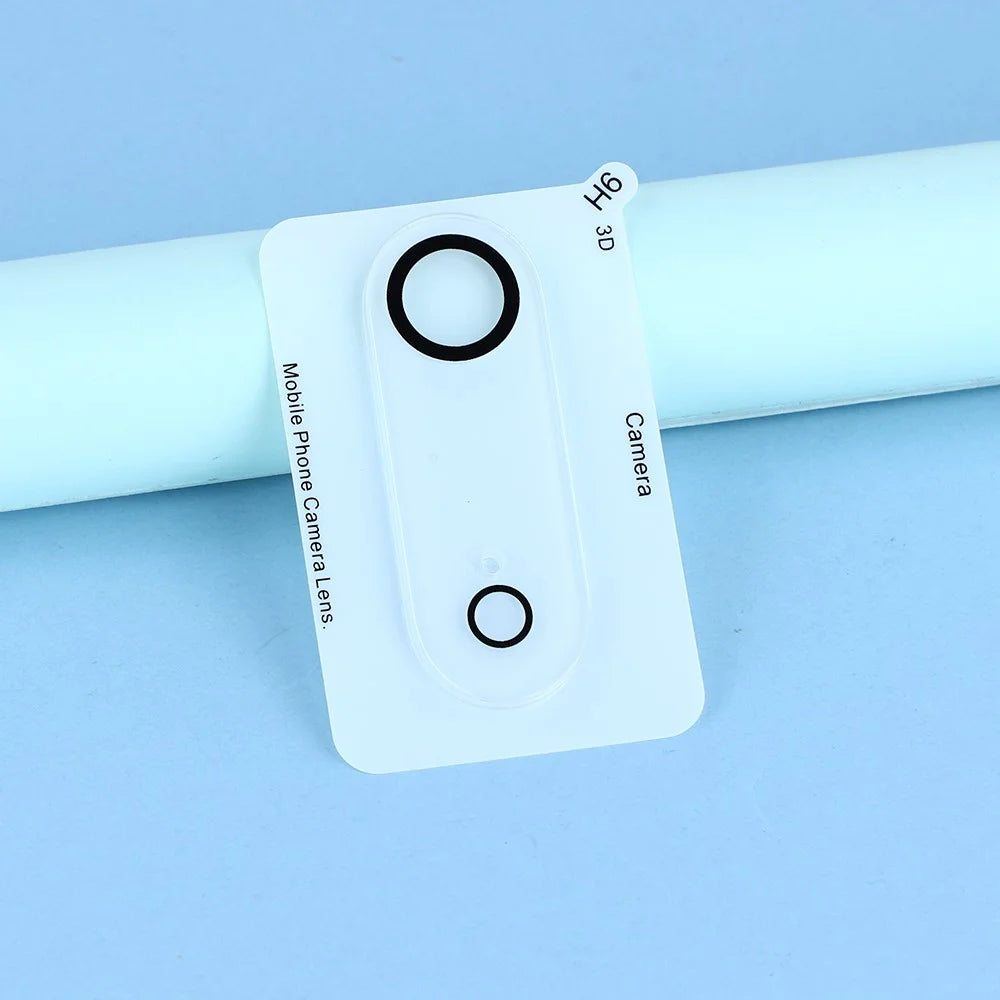 For iPhone Air Tempered Glass Back Film 2.5D Arc Edge Back Protector + Black Circle Lens Film - 6