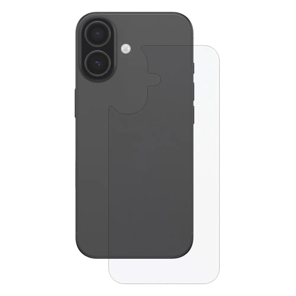 For iPhone 17 Back Screen Protector Clear Explosion-Proof Phone Rear Tempered Glass Film (Side Glue) - 1
