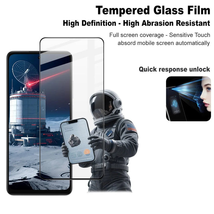 IMAK Pro+ Series For Oppo A6i Tempered Glass Full Screen Protector Sensitive Touch Film - 3