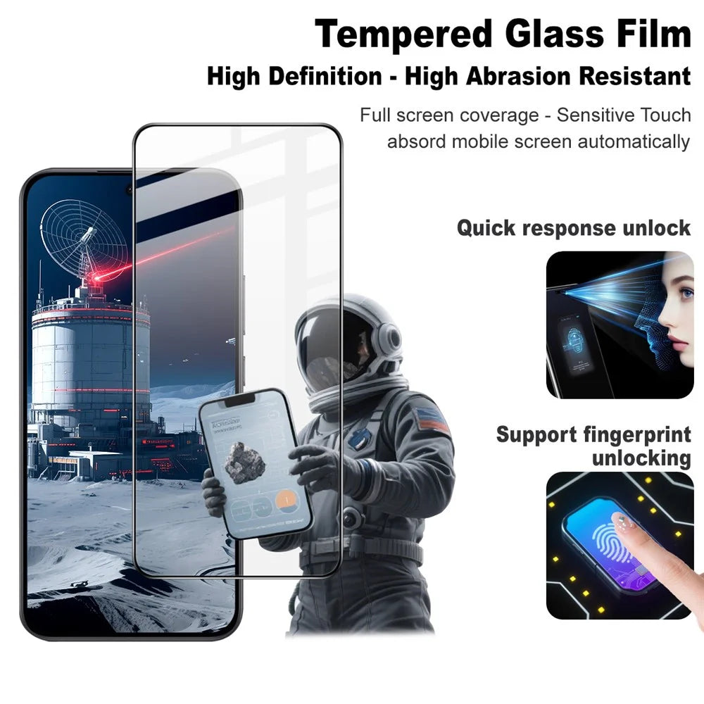 IMAK Pro+ Series Screen Protector For Oppo A6 Pro 5G / F31 5G / F31 Pro 5G Full Coverage Tempered Glass Film (Fingerprint Unlock) - 3